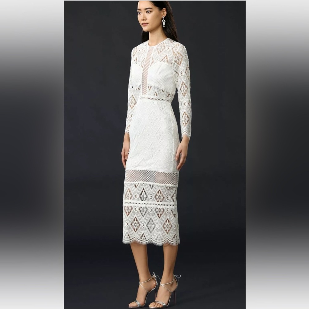NWT Alexis Maud White Lace Midi
Dress Size Medium - Picture 2 of 14